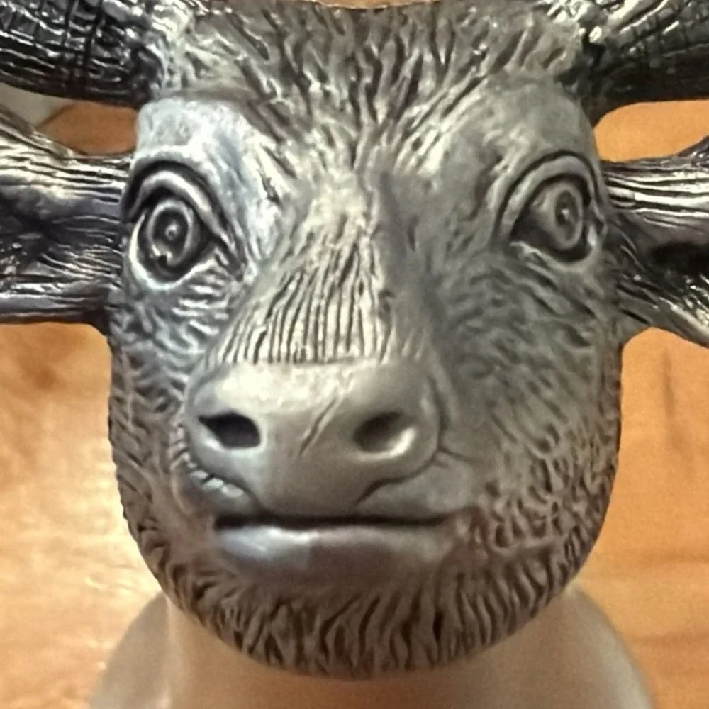 Set of 2 Jägermeister Pewter‎ Stag Head Shot Glasses